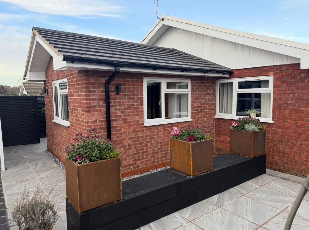 Brick bungalow extension built by Raptor Construction in Upton upon Severn